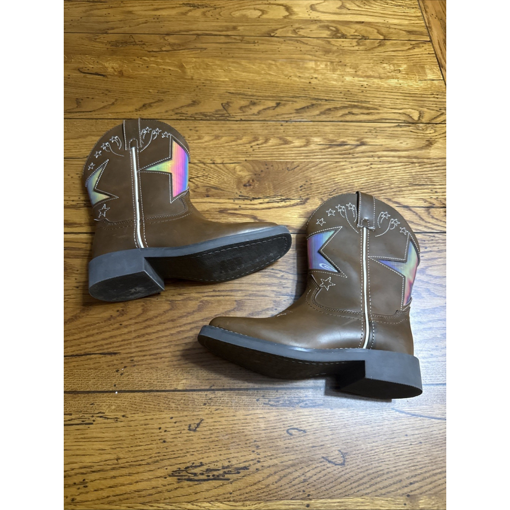 Shyanne Superstar Western Boot Brown Girls Size 13M